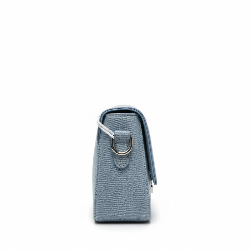 The Denim Flap Bag (Acid Wash)