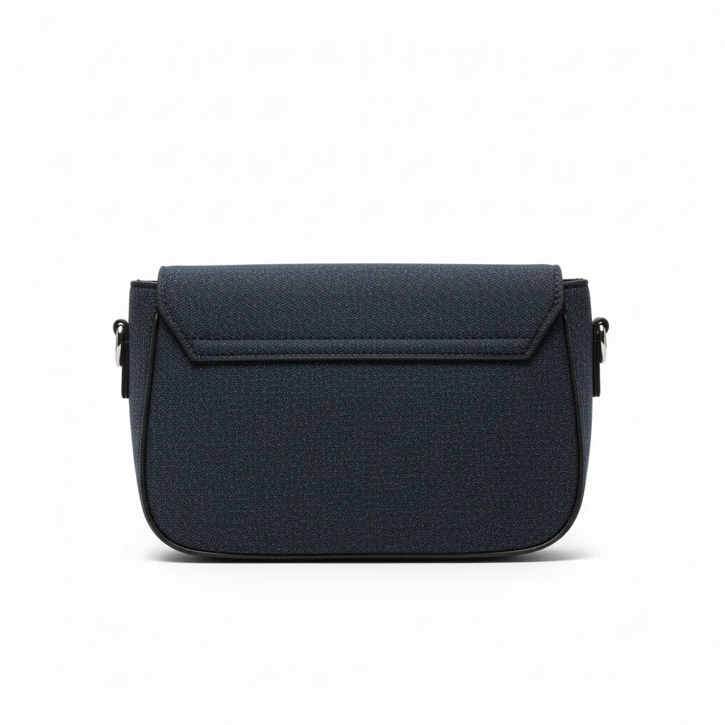 The Denim Flap Bag (Dark Wash)