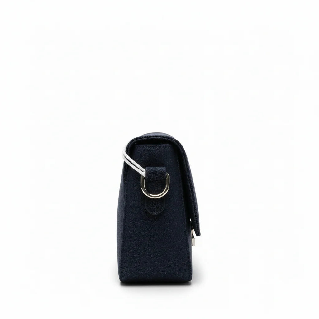 The Denim Flap Bag (Dark Wash)