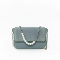 The Denim Flap Bag (Stone Wash)
