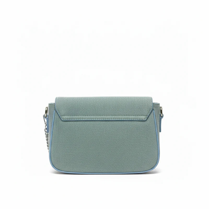 The Denim Flap Bag (Stone Wash)
