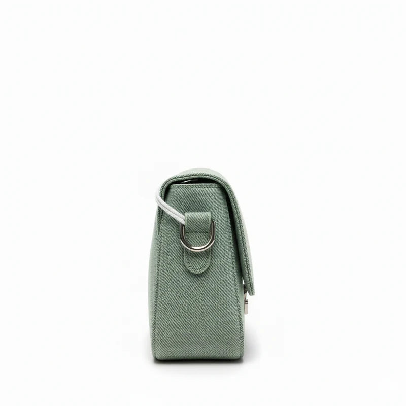 The Denim Flap Bag (Stone Wash)