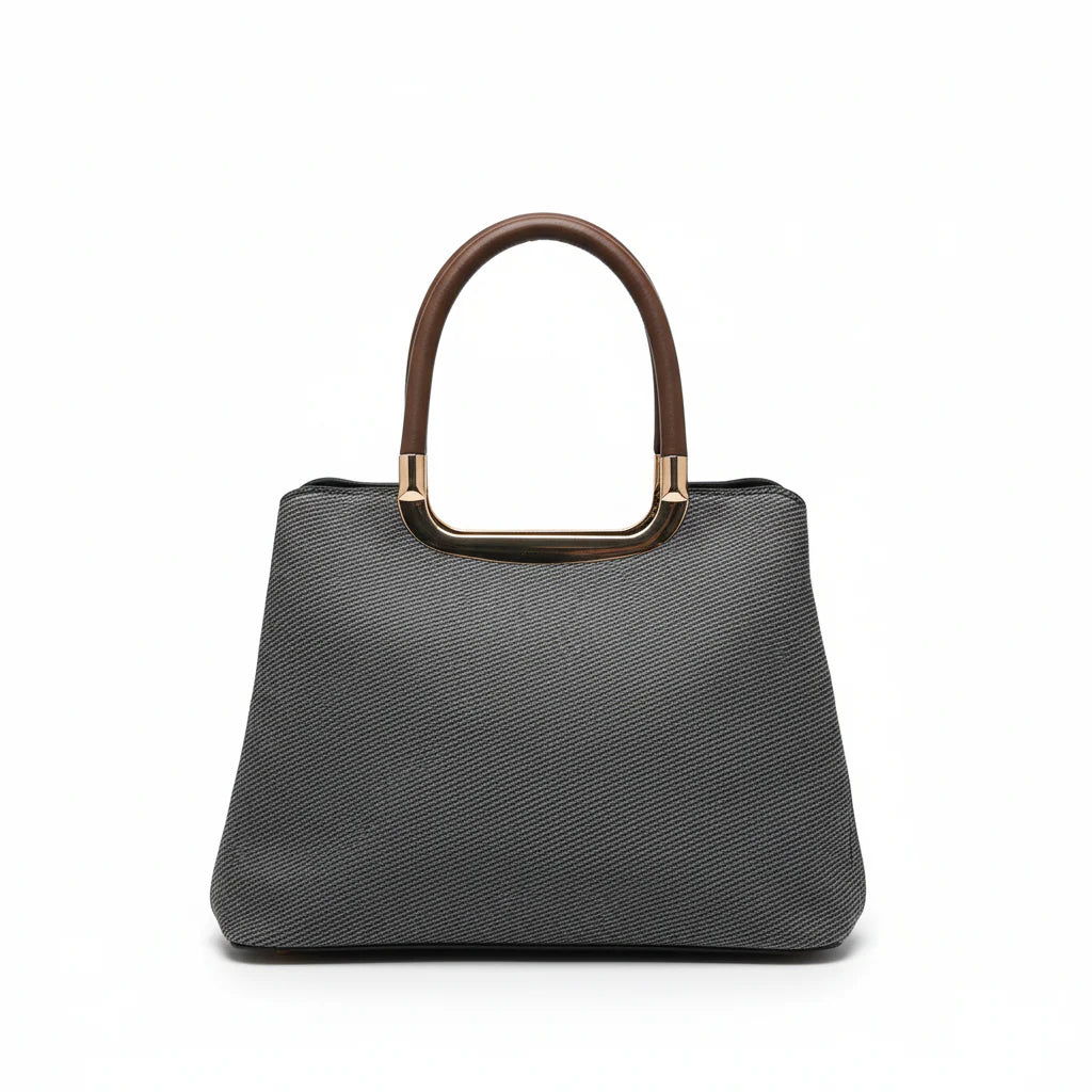 The Mosaic Satchel Bag (Dove Grey)
