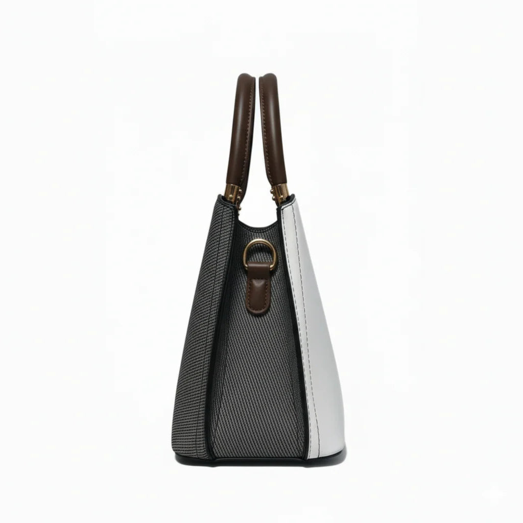 The Mosaic Satchel Bag (Dove Grey)