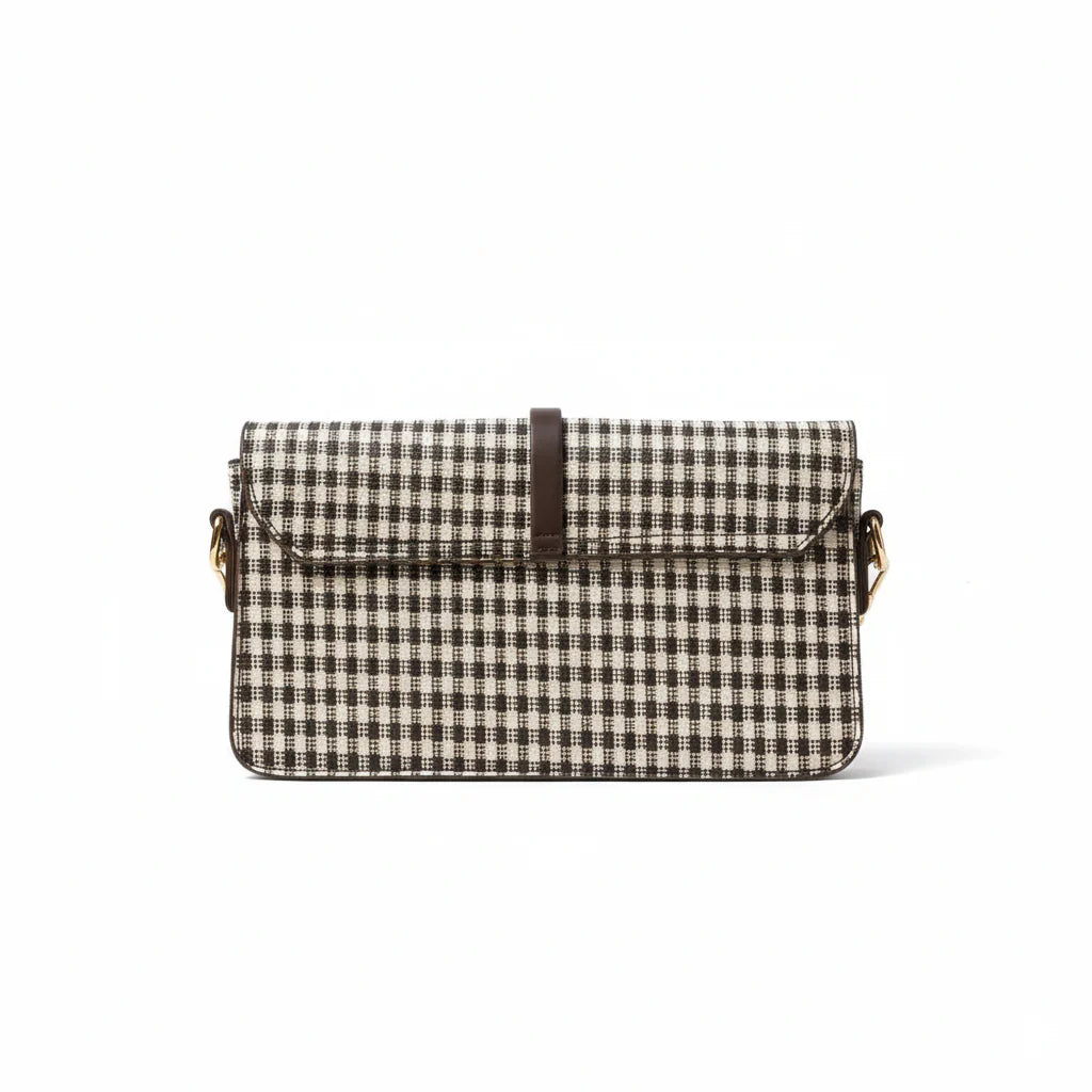 The Meadow Crossbody Bag (Chocolate Cheque)