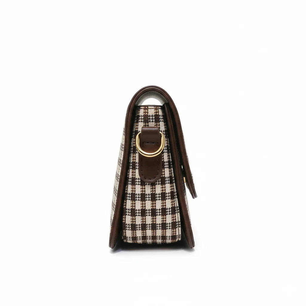 The Meadow Crossbody Bag (Chocolate Cheque)