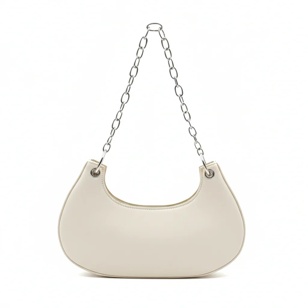 The Crescent Bag (Pearl white)