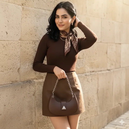 The Crescent Bag (Cedar Brown)