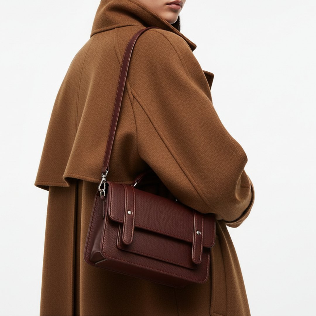 Medium Sorbonne Top-Handle – Vintage Merlot